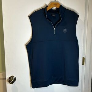 DUNNING Golf 1/4 Zip Vest Men’s Medium Blue Activewear
